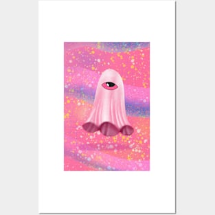 Pink gust Posters and Art